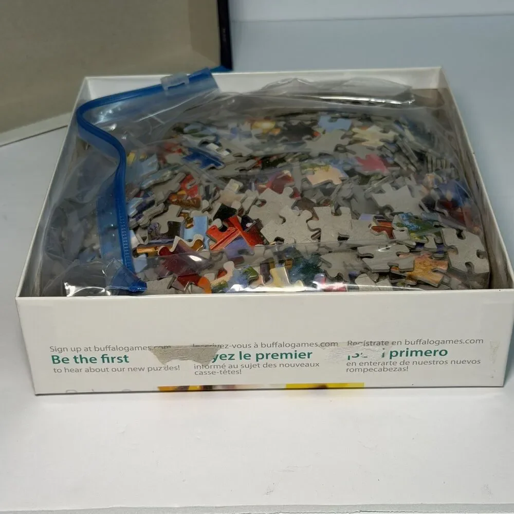 'Loon Lake' 1000-Piece Puzzle - Blue Box with Red Accents